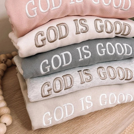 God is Good Crewneck - Cream