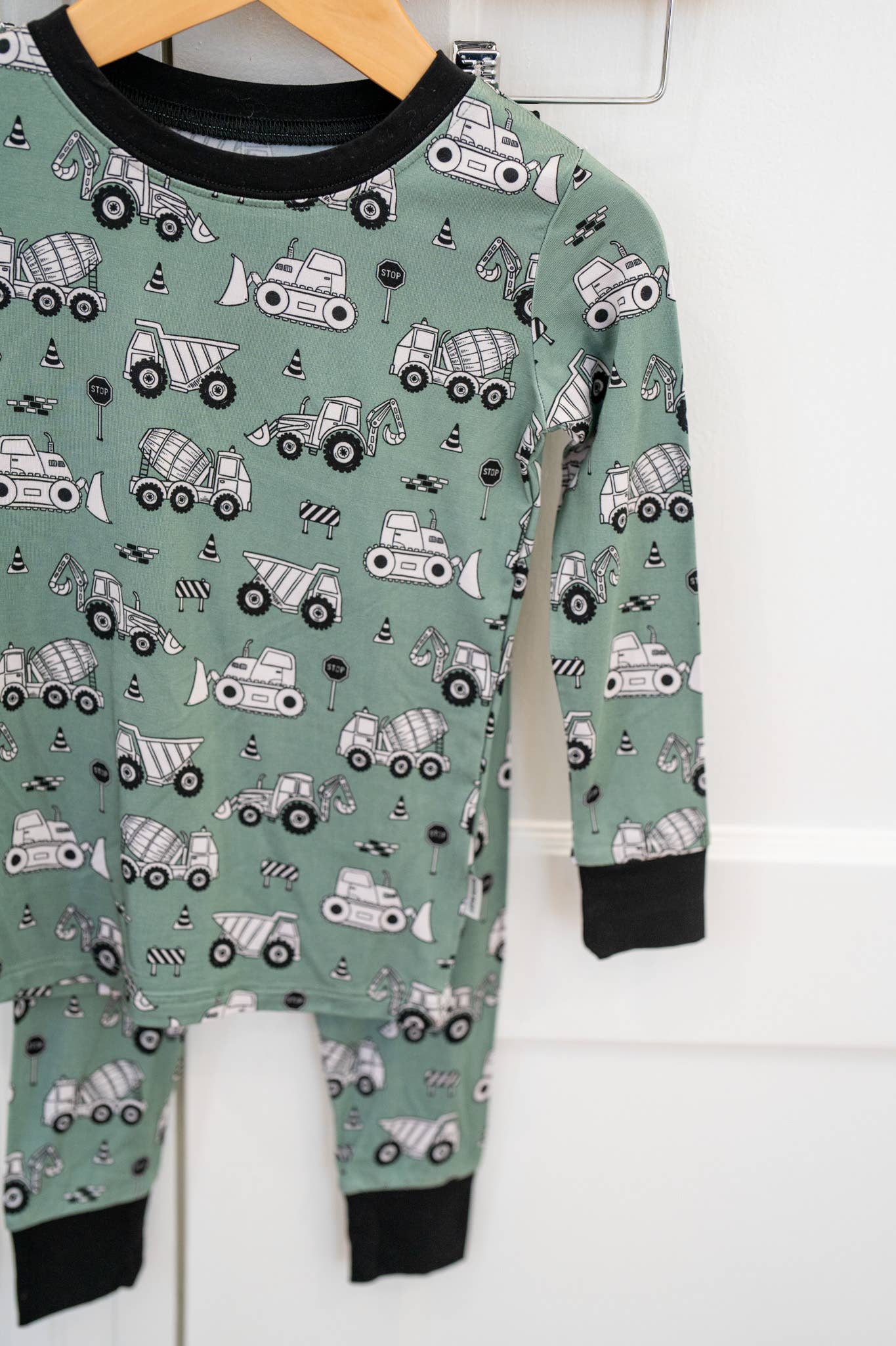 Construction Two Piece 🚜 Bamboo Pajamas | Boys PJ Set