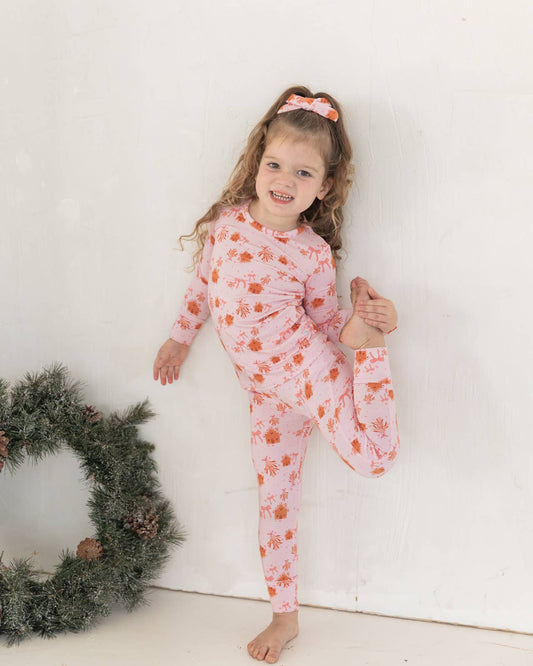 Pink Gingerbread | Bamboo Two Piece Pajamas