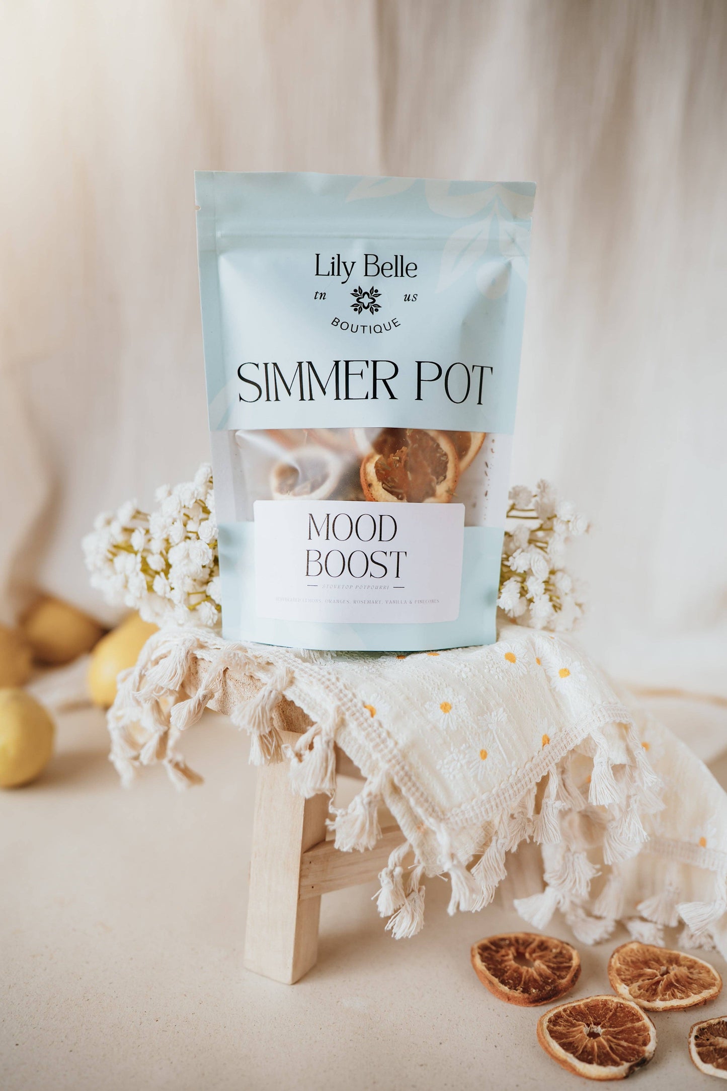 Mood Boost Simmer Pot | Lemon Orange Rosemary Vanilla