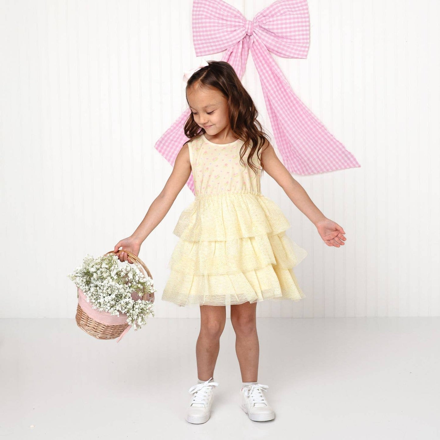 Lemon Floral Tank Tutu Dress - Girls Clothes - Spring