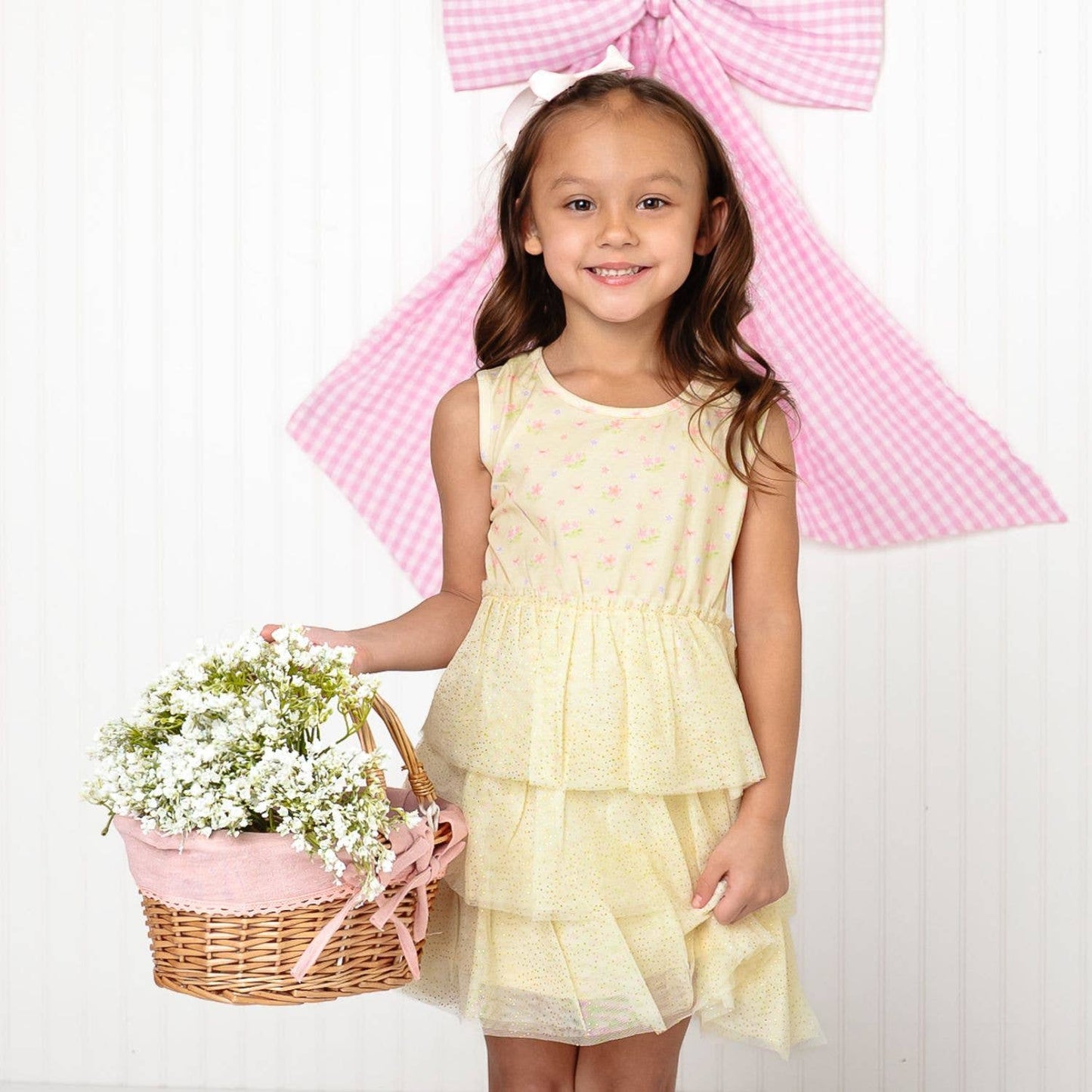 Lemon Floral Tank Tutu Dress - Girls Clothes - Spring
